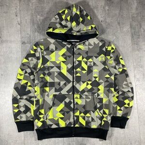 Y2k Cyber-Grunge Zip-Up Hoodie